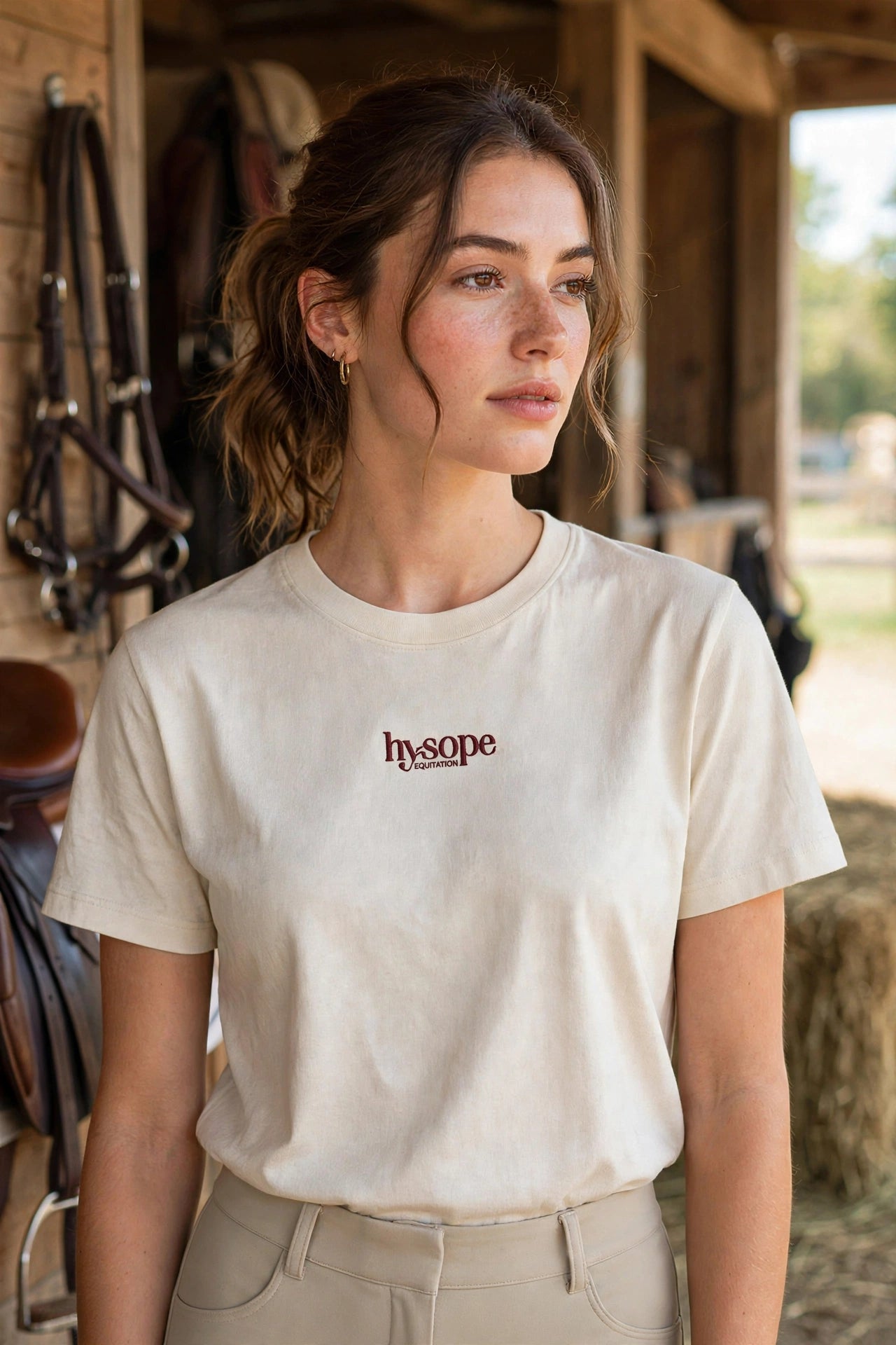 PRÉCOMMANDE T-shirt Hysope – Coton Bio Équitation