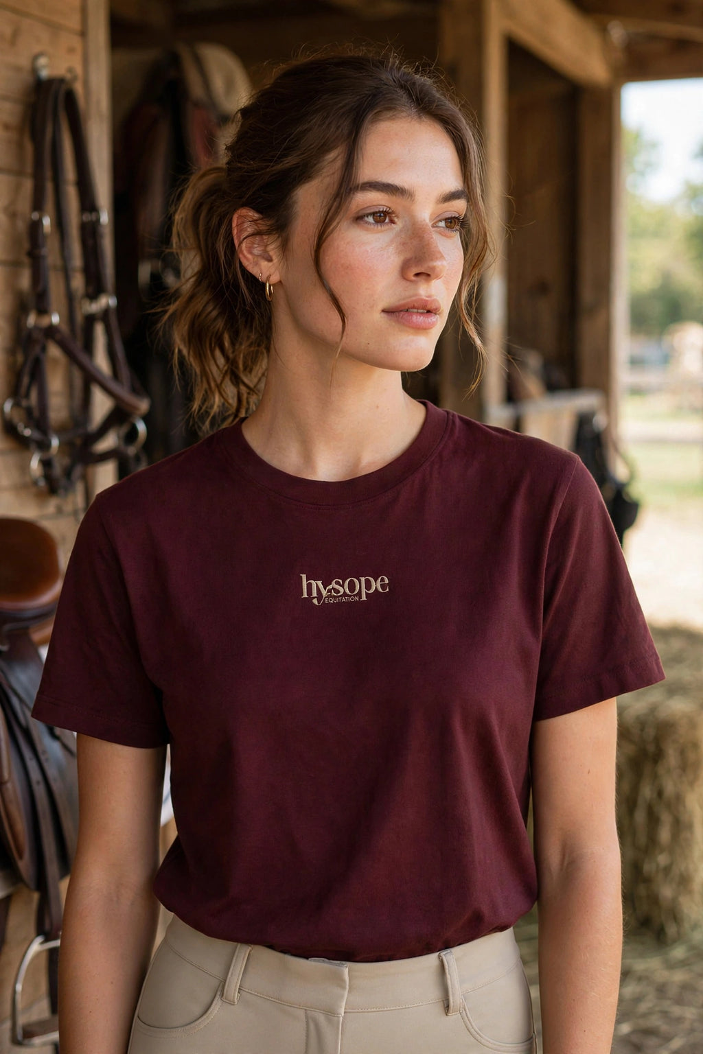 PRÉCOMMANDE T-shirt Hysope – Coton Bio Équitation
