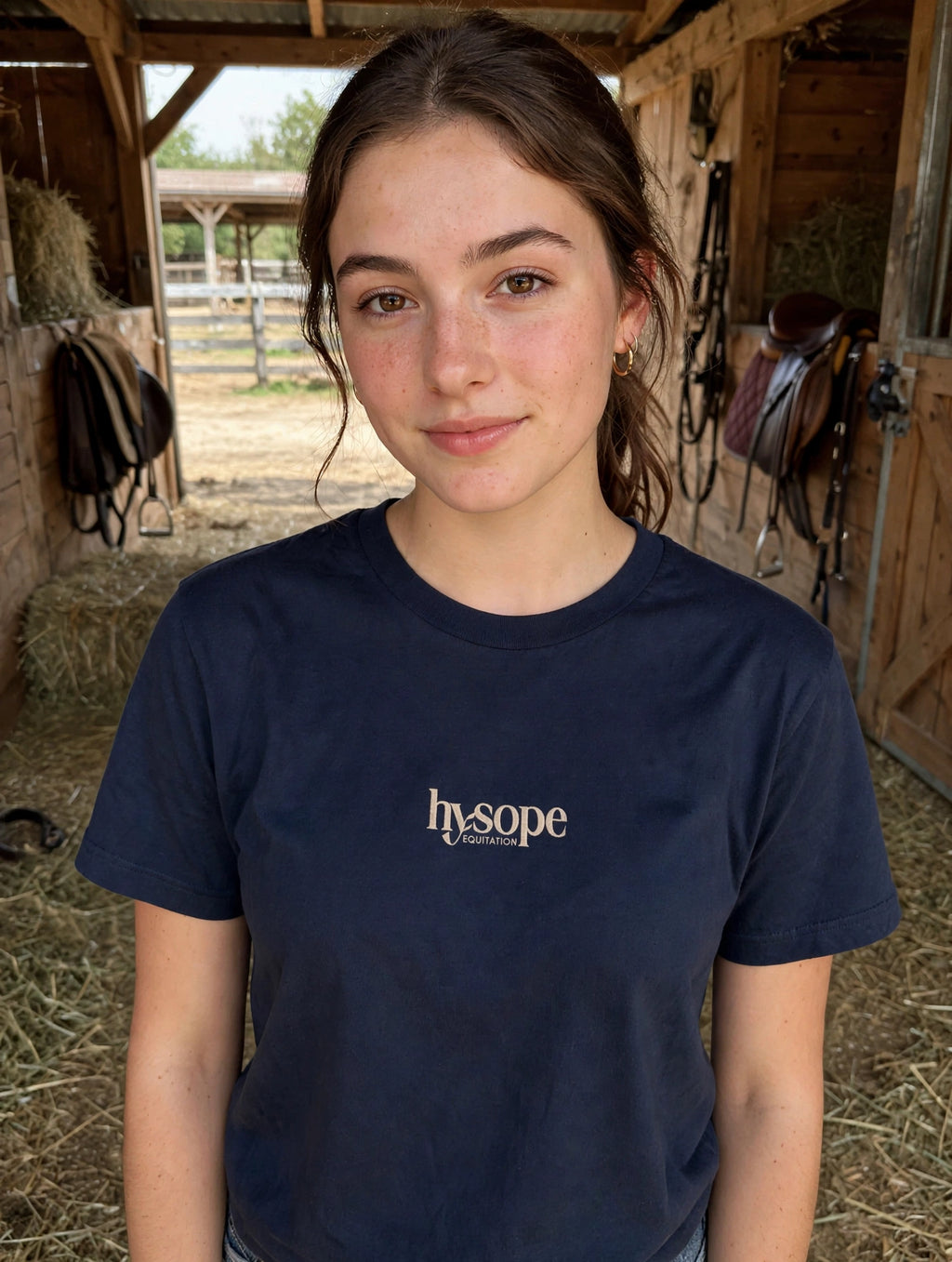 PRÉCOMMANDE T-shirt Hysope – Coton Bio Équitation