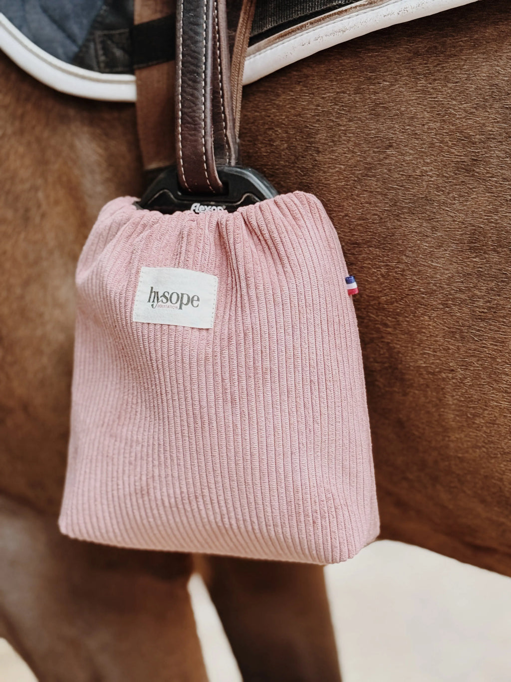 Housses d'étriers Velours Rose Hysope Équitation