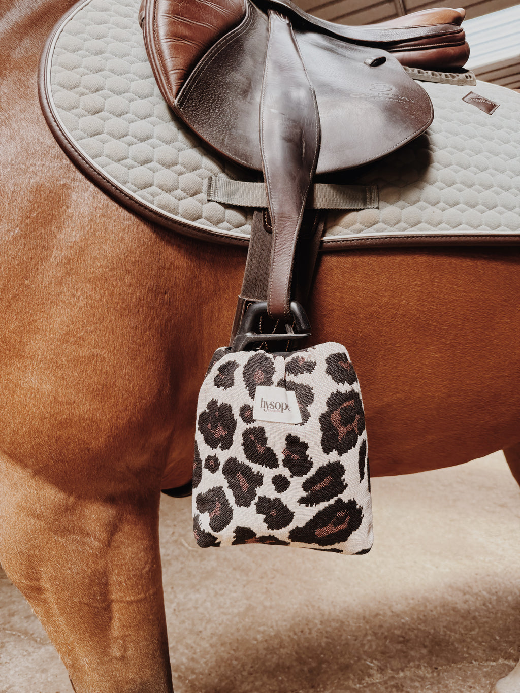Housses d'étriers Jacquard Léopard