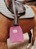 Housses d'étriers Velours Rose Fushia
