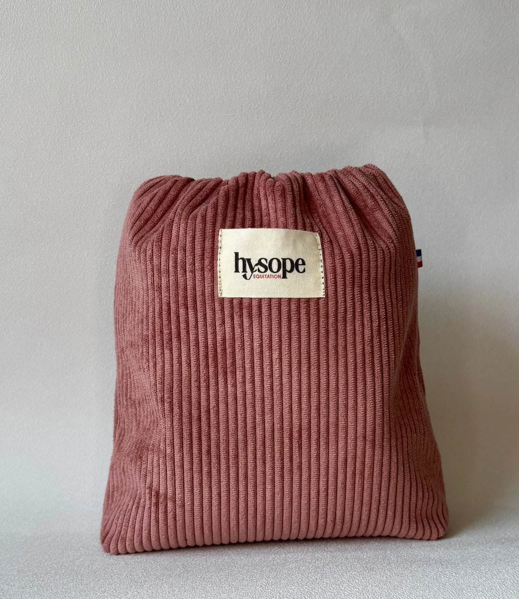 Housses d'étriers Velours Rose Hysope Équitation