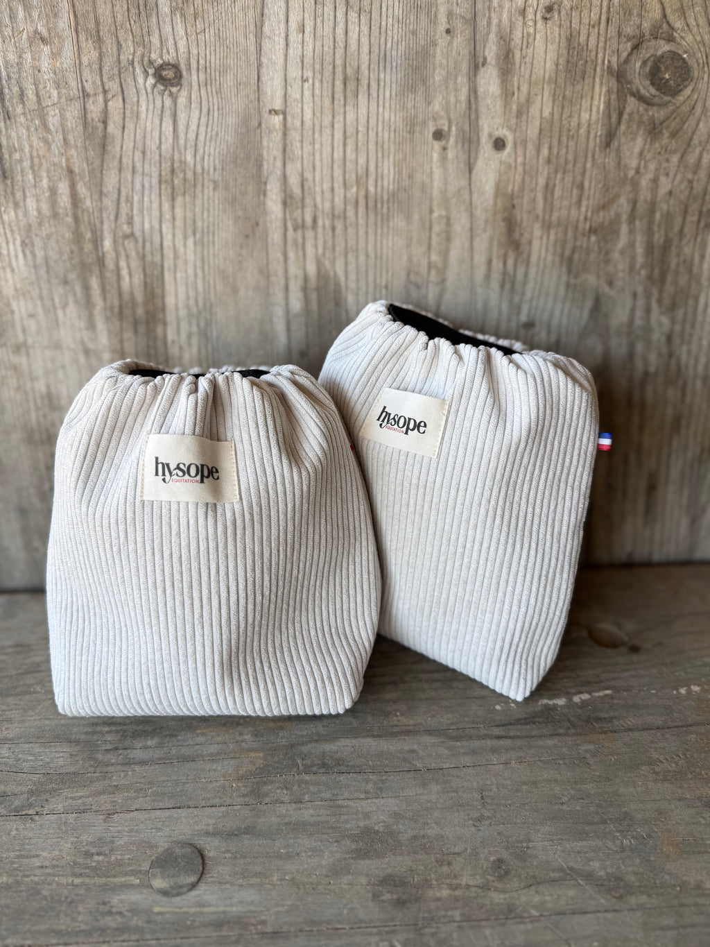 Housses d'étriers Velours Beige Sable