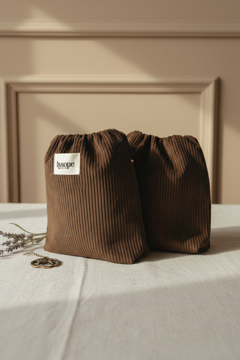 Housses d'étriers velours marron chocolat Hysope Équitation – lifestyle équestre